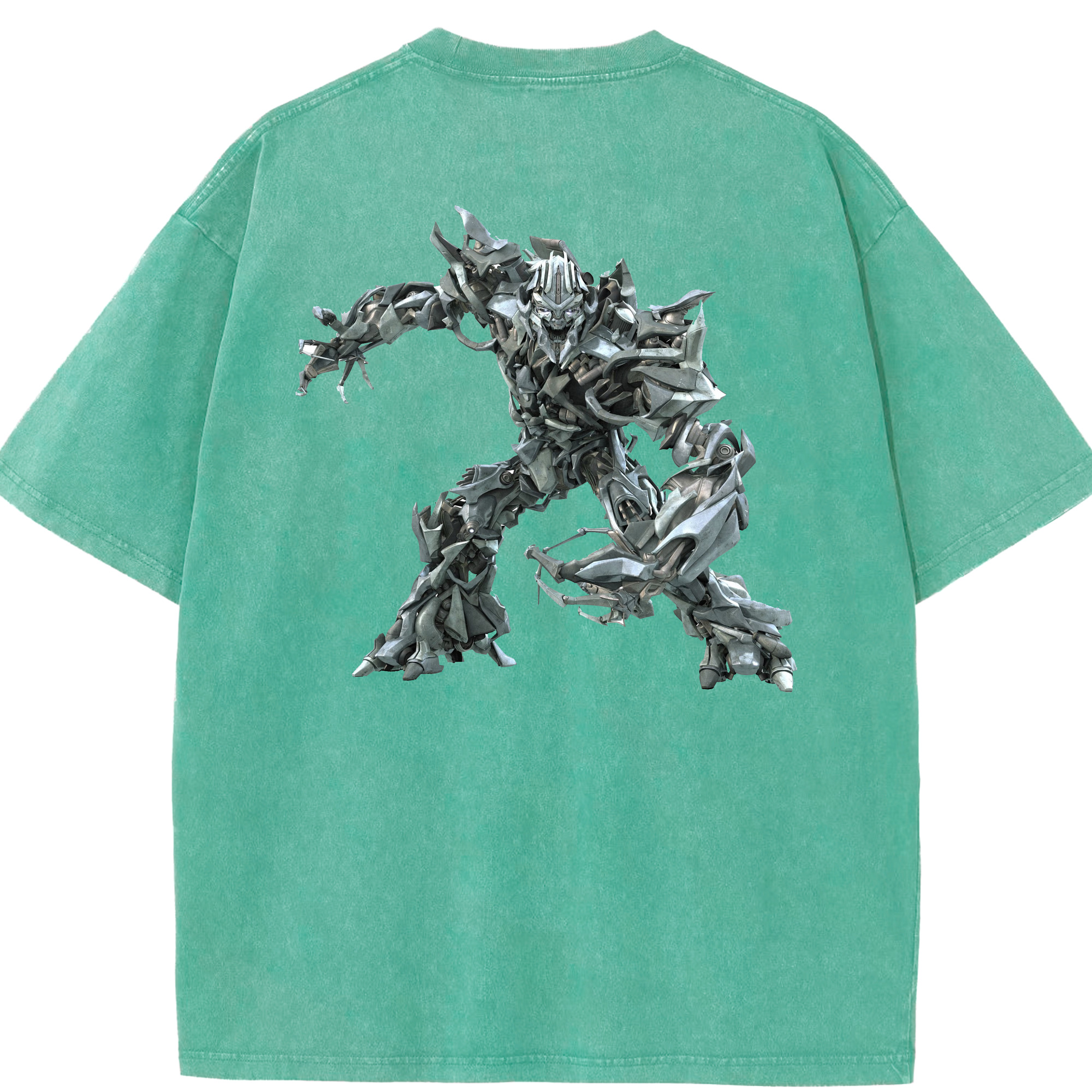 （画像用）  綿100% ヴィンテージ風 半袖Tシャツ（背面プリント）